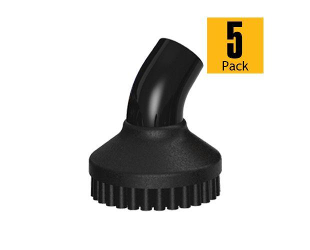 Plastic brush with the logo saying 5 Pack.